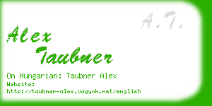 alex taubner business card